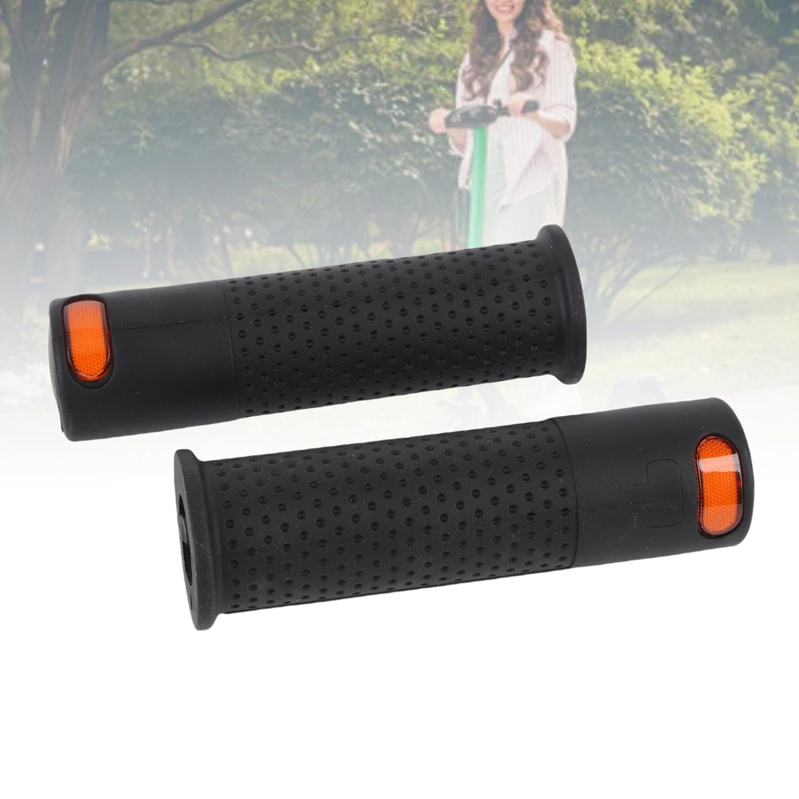 Jiawu Empuñaduras de Señal de Giro para Scooter Eléctrico Manillar de Alto Brillo Control Remoto Conveniente Mejora la Seguridad Nocturna para Entusiastas de los Scooters