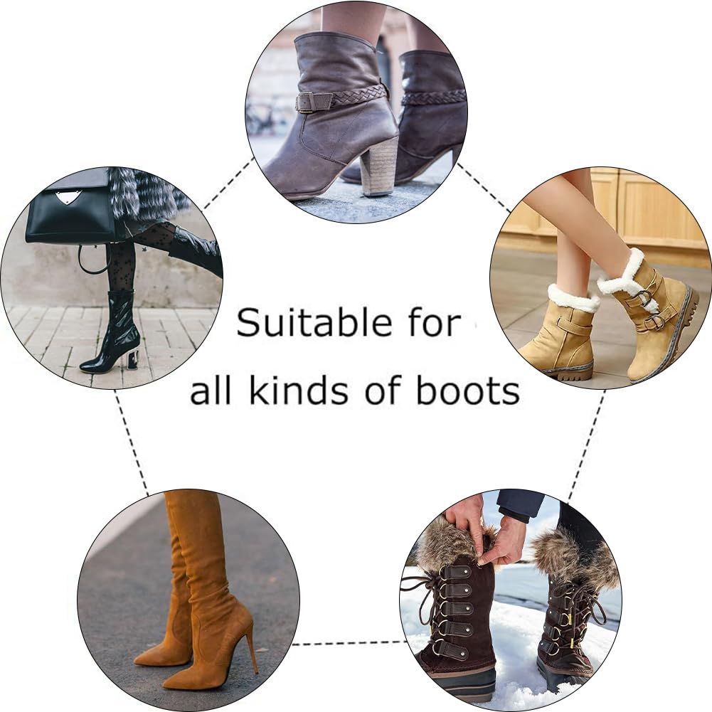 Insertos de Formas de Botas, Moldeadores de Botas de Plástico, Altas de Botas Inserta, Soporte de Botas, Bota Molde Insertos Negro, Moldes para Botas Altas para Hombre y Mujer, 4 Pares Bota Árbol