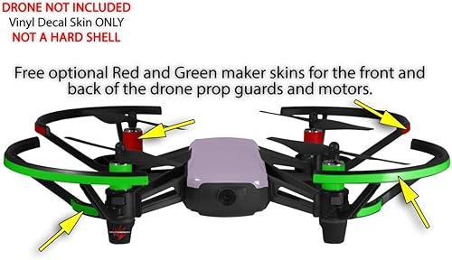 Miniatura 3 de Pegatina para la piel, 2 unidades, para DJI Ryze Tello Drone Solids, colección Lavender Drone, no incluida.
