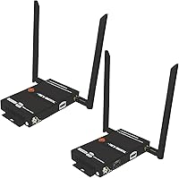 Vista 8 de J-tech Digital serie HDbitT de 1 x 2 inalámbrico HDMI se Extiende a 660 pies Antena doble admite full HD 1080P con transmisión de señal IR