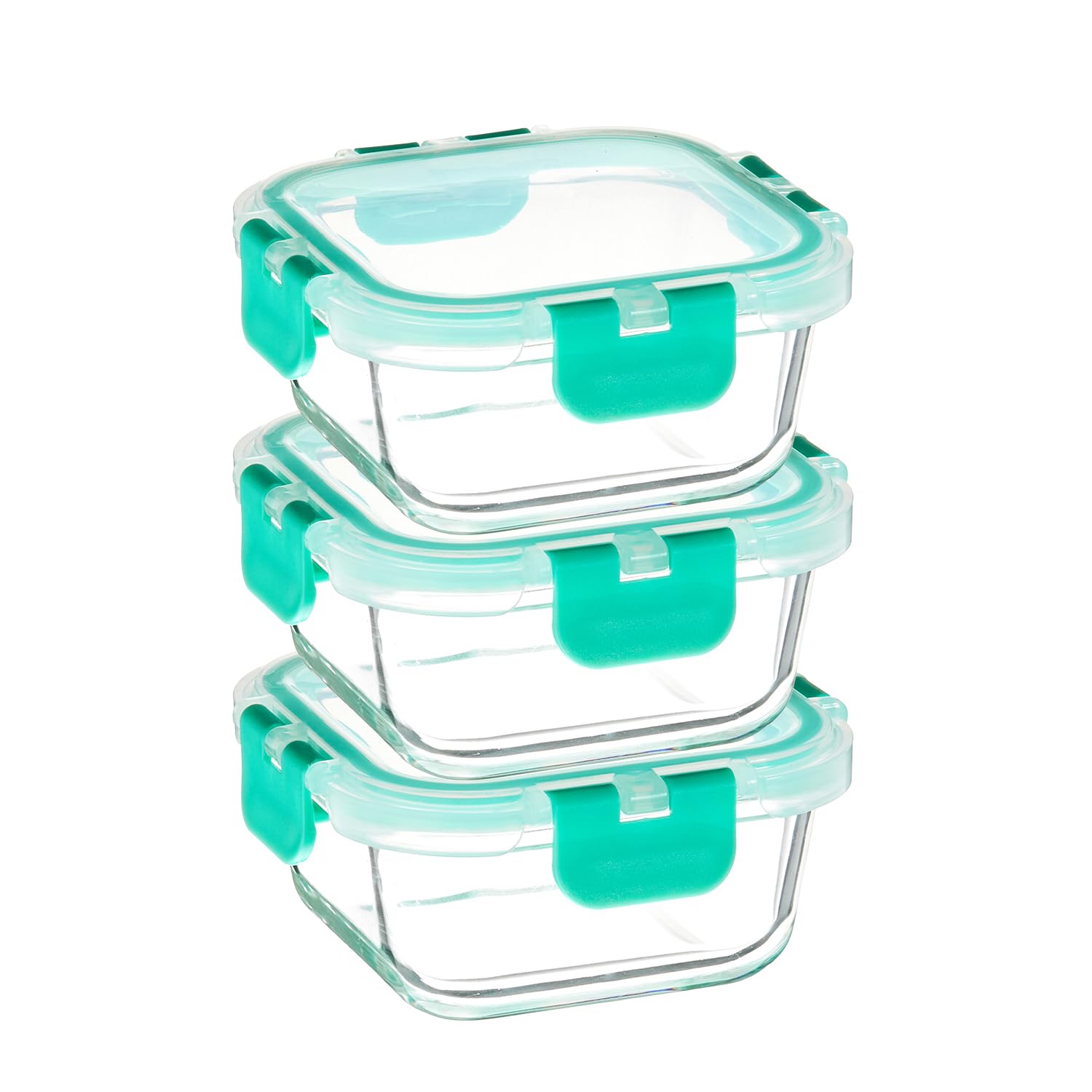 Amazon Brand - Solimo Borosilicate Container with Detachable Lid (350ml Each) | Airtight & Leak-Proof | Freezer, Microwave & Dishwasher Safe (Set of 3) (Transparent) (B0CXDG6BF2) Amazon Price History, Amazon Price Tracker