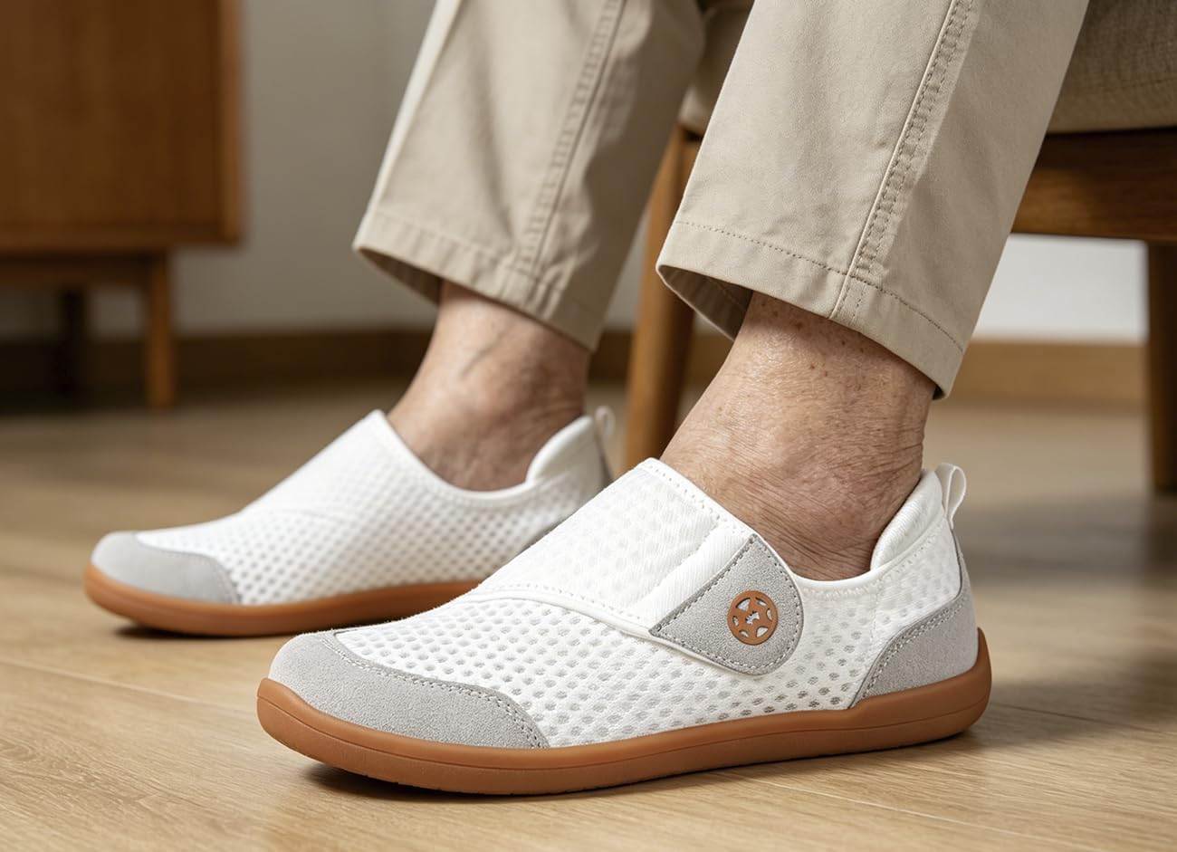 Zapatos Diabeticos para Mujer Hombre Extra Anchas Transpirables Ligero Antideslizante Ajustable Cómodo ortopédicos Zapatillas para Caminar Calzado Edema Artritis Ancianos Persona Mayor — view 2
