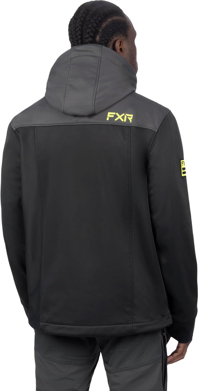 FXR Men's Renegade Softshell Jacket (Black/Hi Vis - Large)