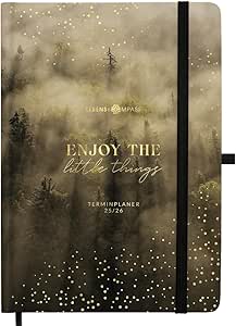 Lebenskompass Kalender 2025 2026 A5 ”Forest” - Hardcover Buchkalender von Juli 2025 bis Dezember 2026 - Dein Wochenplaner &amp; Terminplaner für 18 Monate