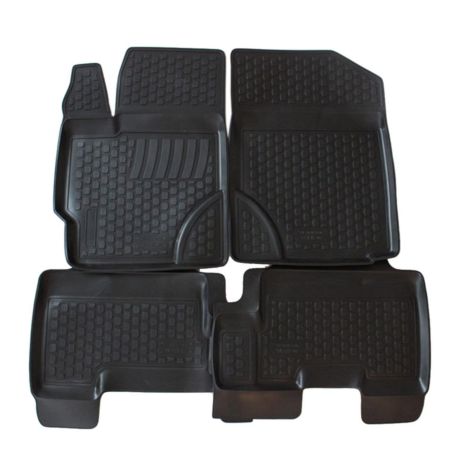 J&J AUTOMOTIVE Tappeti Auto TPE 3D Per Toyota Yaris Cross (XP21) Dal 2020 – 5 Pezzi, Bordo Alto, Inodori, Premium