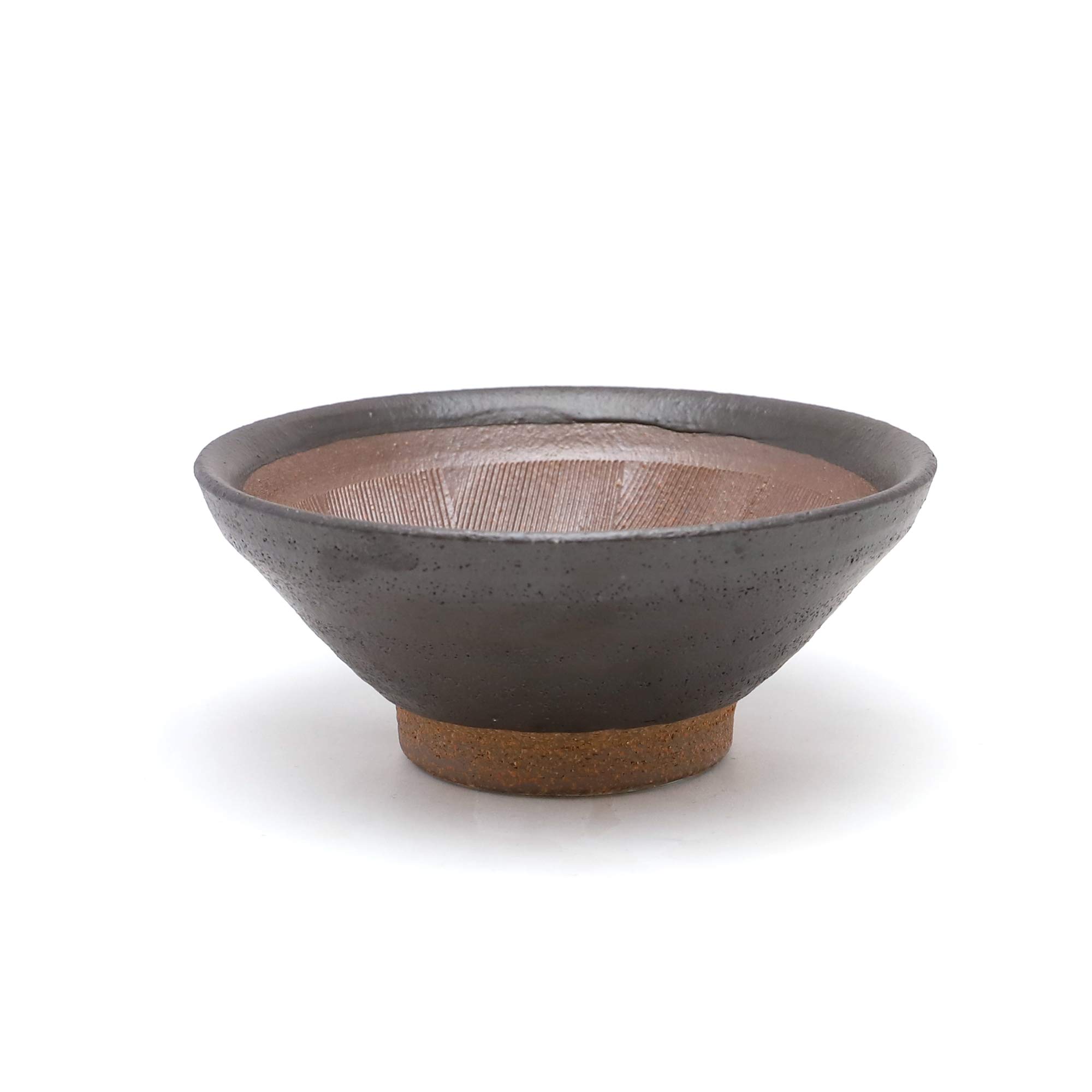 Tamaki Suribachi Japanese Ceramic Mortar No.6 7.1in Brown Made in Japan