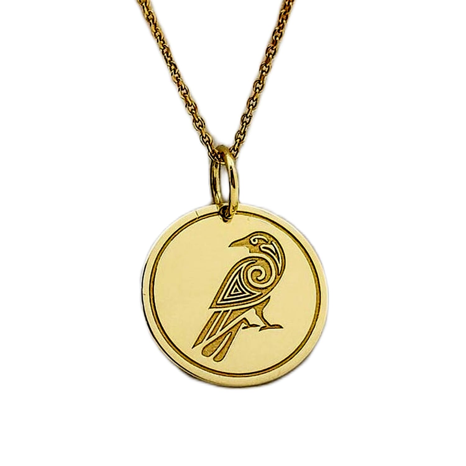 Pendentif corbeau celtique en argent 925 antiallergique qui ne noircit pas - 3