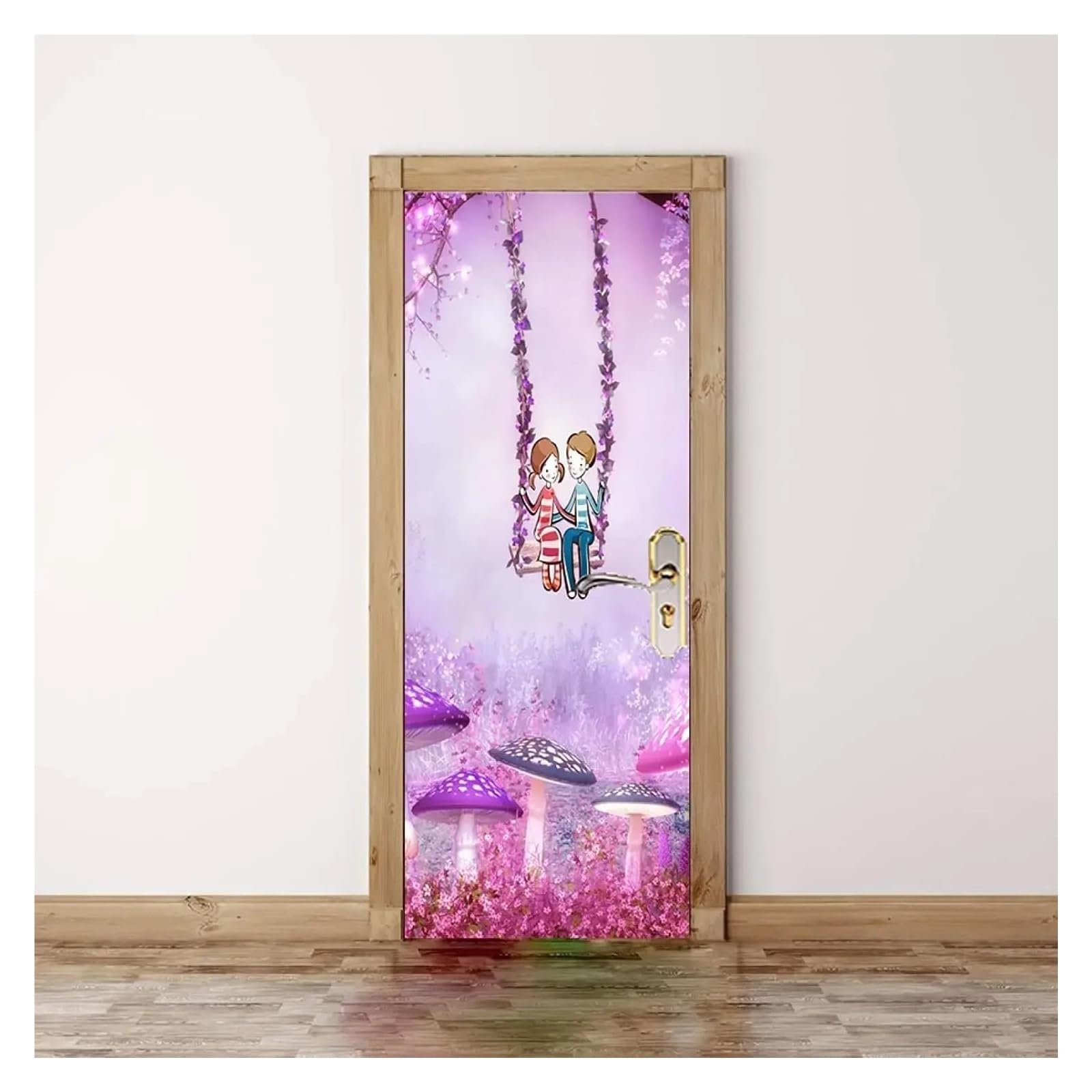 Sticker de porte de statue pour cacher les imperfections, papier peint de luxe 40x120cm