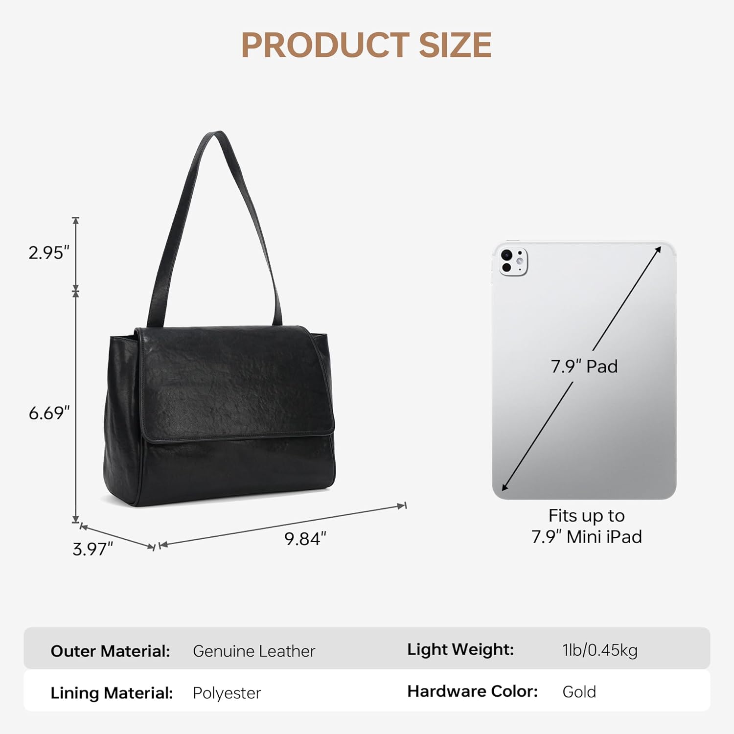 GEMIU Shoulder Bag for Women, Vintage Vegan Leather Satchel Casual Purse Classic Hobo Purses and Handbags