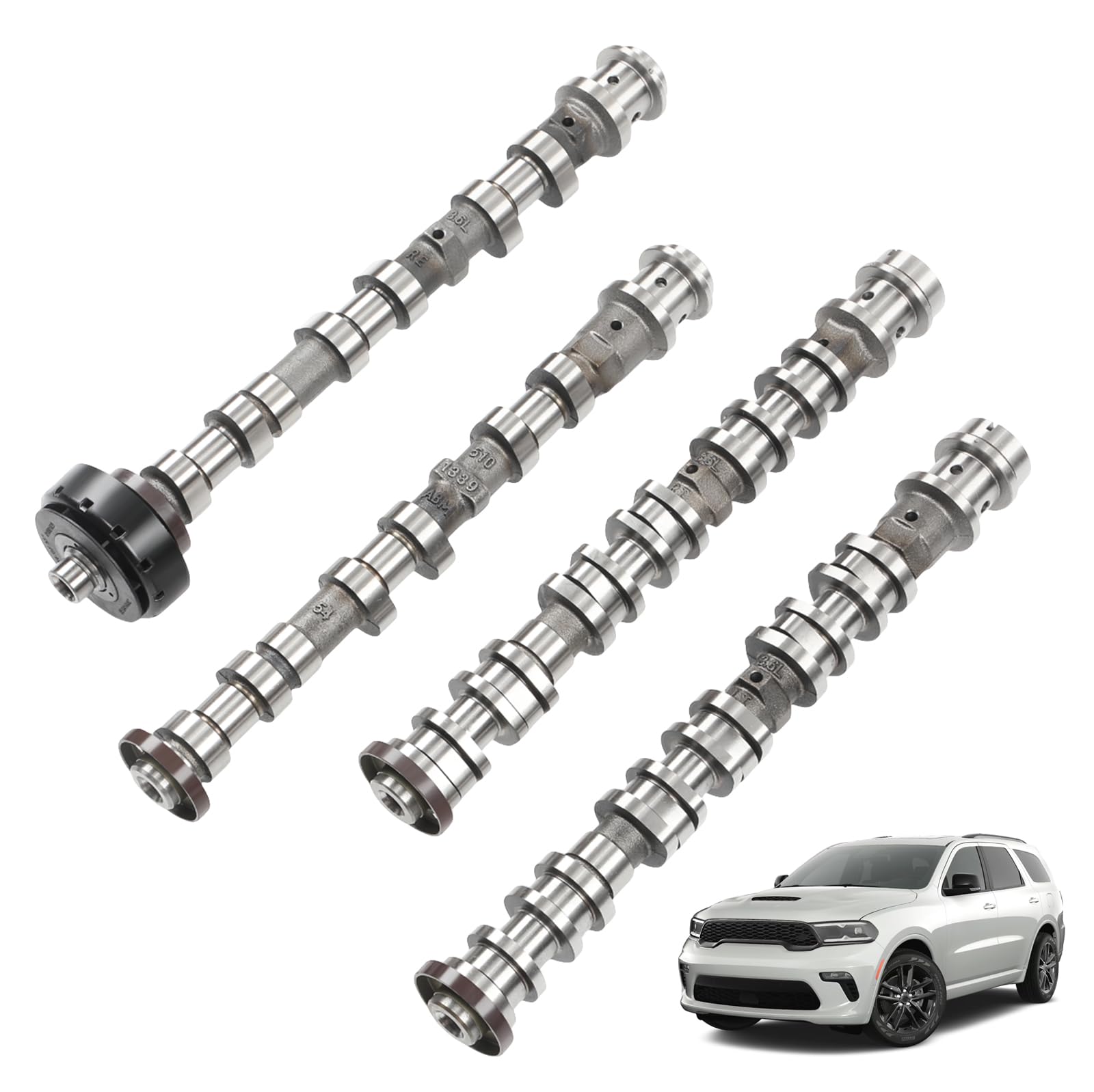 Photo 1 of 4PCS Engine Camshaft Set Compatible with Dodge Durango, Fit For Chrysler, Fit For Jeep Wrangler Grand Cherokee, 3.6L V6 Engine 2016-2024, Replaces# 5047913AD 5048030AD 5048029AD 5047912AD