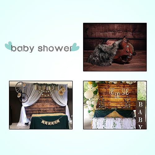 Miniatura 5 de LFEEY - Fondo de madera para fiestas y eventos fotográficos, utilería para estudio de fotografía