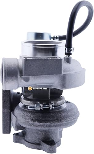 Miniatura 4 de FridayParts Turbo HX27W Turbocompresor 504248855 compatible con Iveco Agricultural CNH Retroexcavadora NEF 4 cilindros