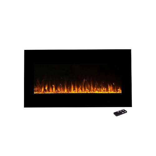 Northwest Electric Fireplace - 36 Inch Wall Mounted Fireplace Heater