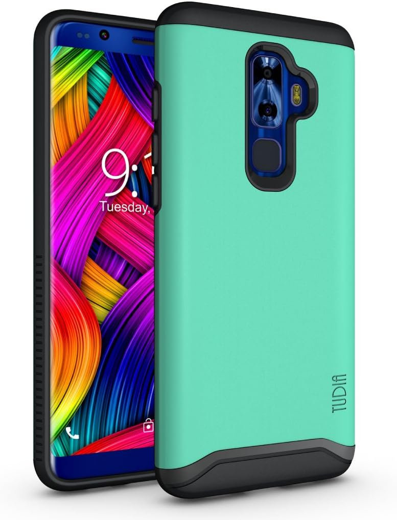TUDIA Nuu Mobile G3, G3+ Case, Slim-Fit Heavy Duty [Merge] Extreme Protection/Rugged but Slim Dual Layer Case for Nuu Mobile G3, G3+ Android Smartphone (Mint)