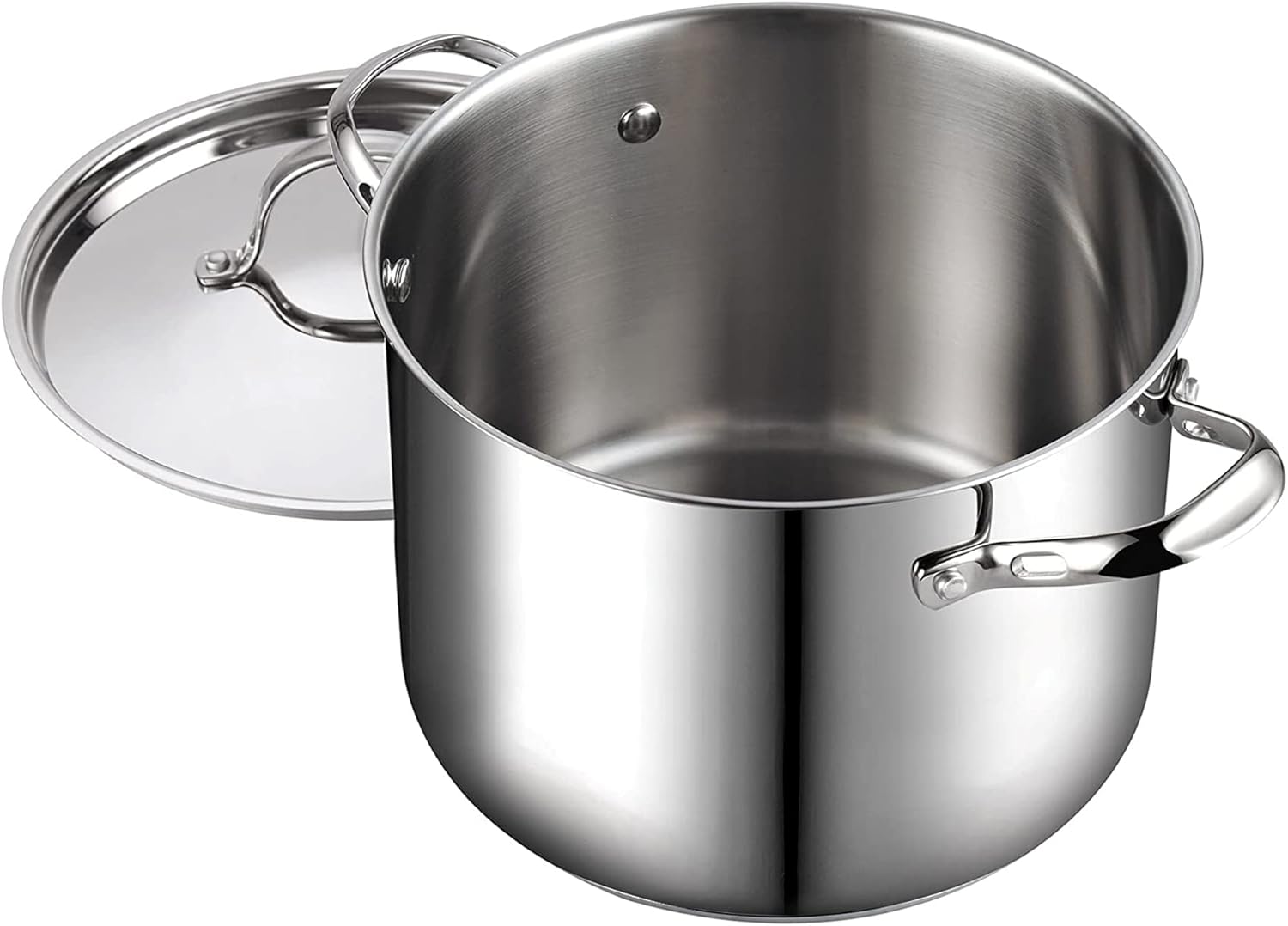 Cooks Standard Quart Classic Stainless Steel Stockpot with Lid, 12-QT, Silver: Home & Kitchen