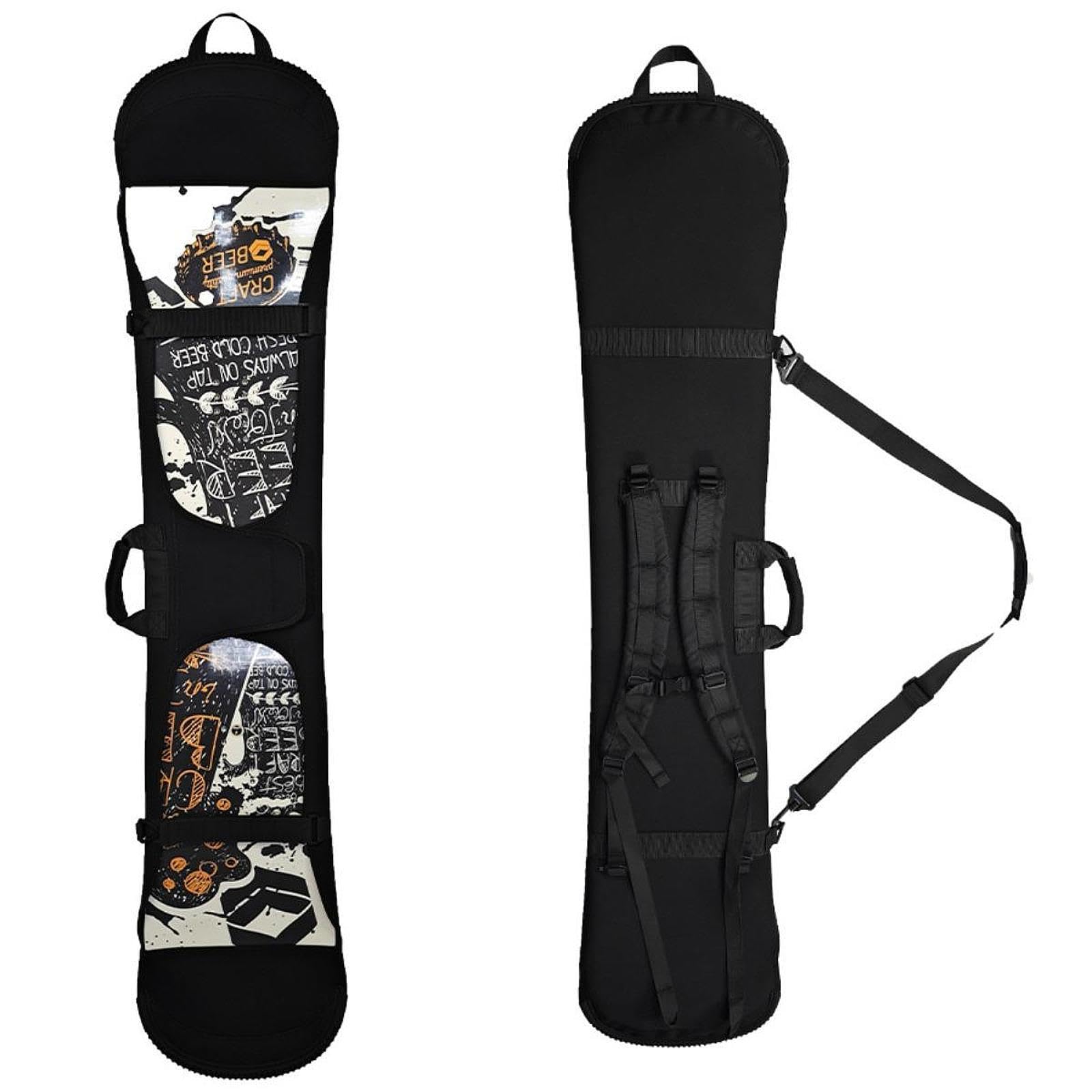kowaku Funda Protectora para Snowboard, Funda Protectora para Tabla de esquí, Mochila portátil Sbr, Funda de Transporte de Neopreno, Bolsa para Snowboard