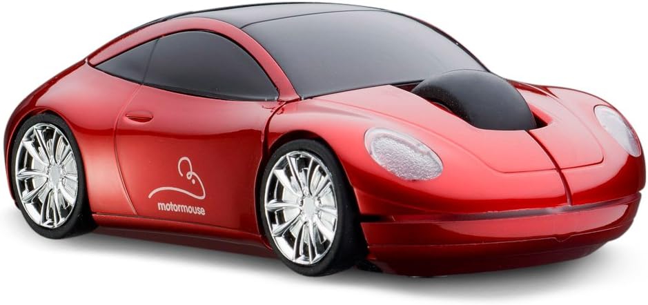 Motor Mouse Car Red Wireless USB Computer Mouse