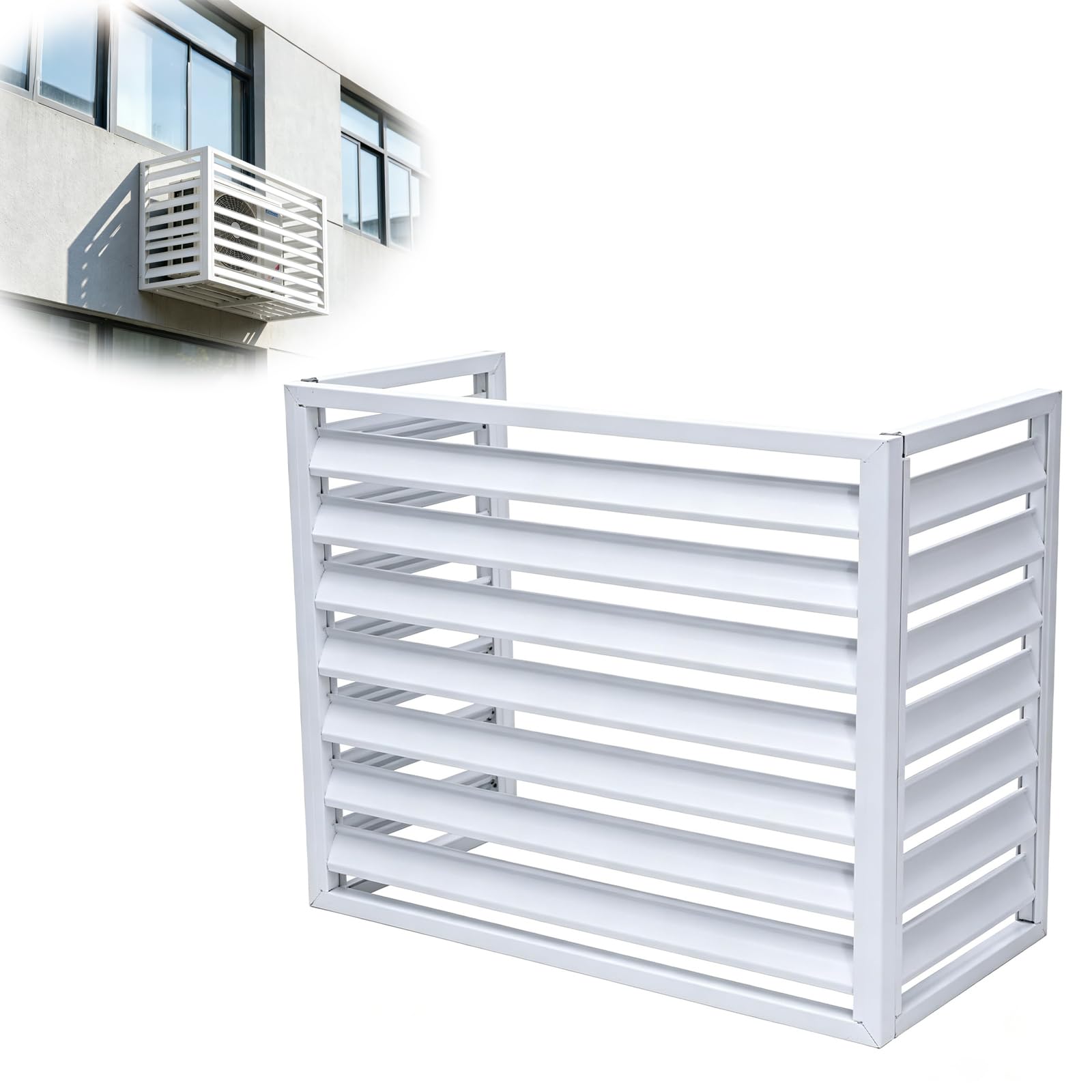 Kgfvesdc Aluminum Air Conditioner Cover,Noise Reduction,Smart Ventilation