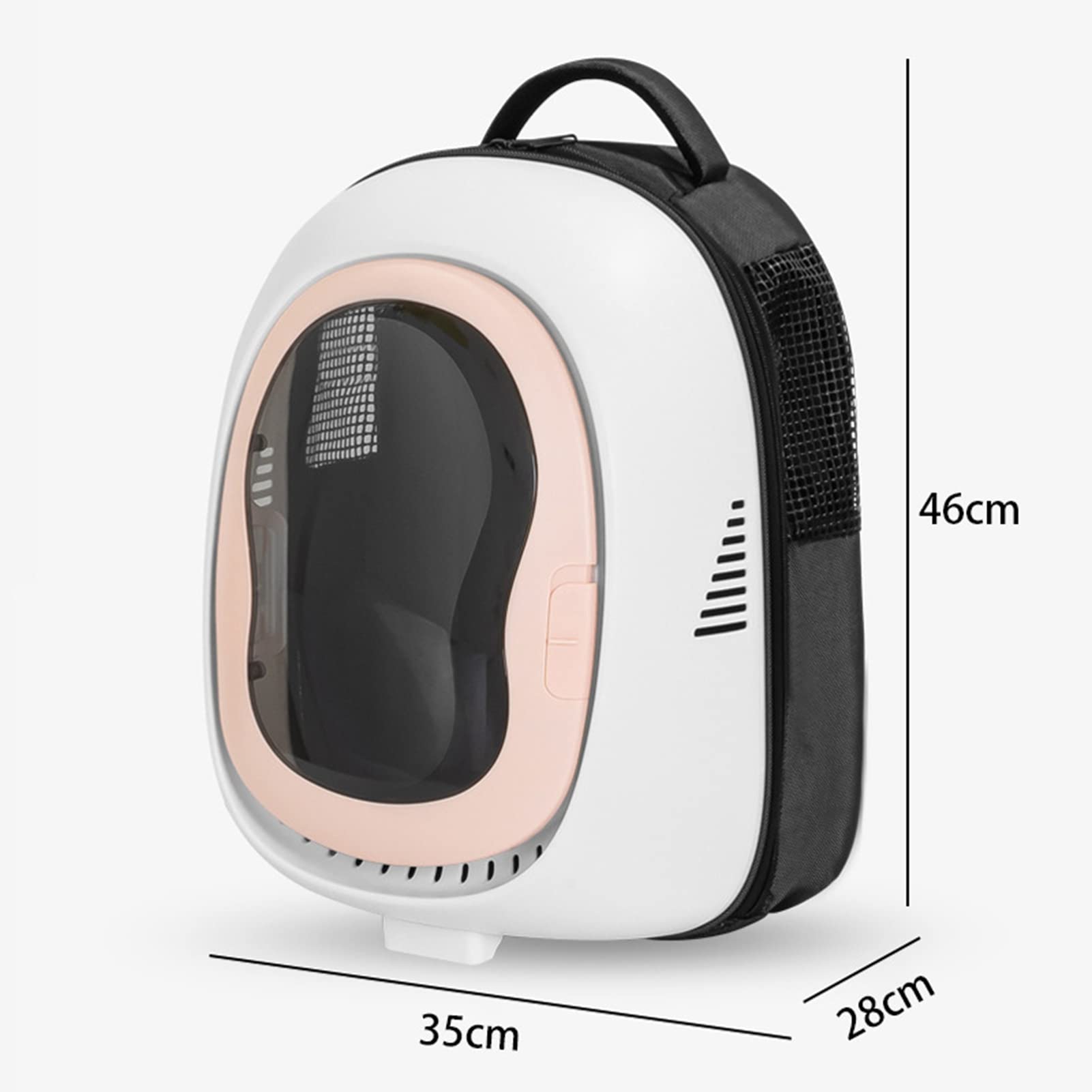 Qcwwy Katzenrucksack mit Großem Platz, Atmungsaktives Netz, Transparentes Oberlicht, Dunkles Oberflächenmaterial, Blendfrei, für Reisen mit Haustierkatzen (Blue)
