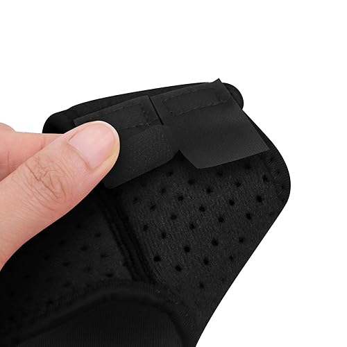 Miniatura 3 de Un par de tirantes de apoyo para el tobillo de malla transpirable Tobillera mangas de compresión ajustables para correr deportes de apoyo de pies