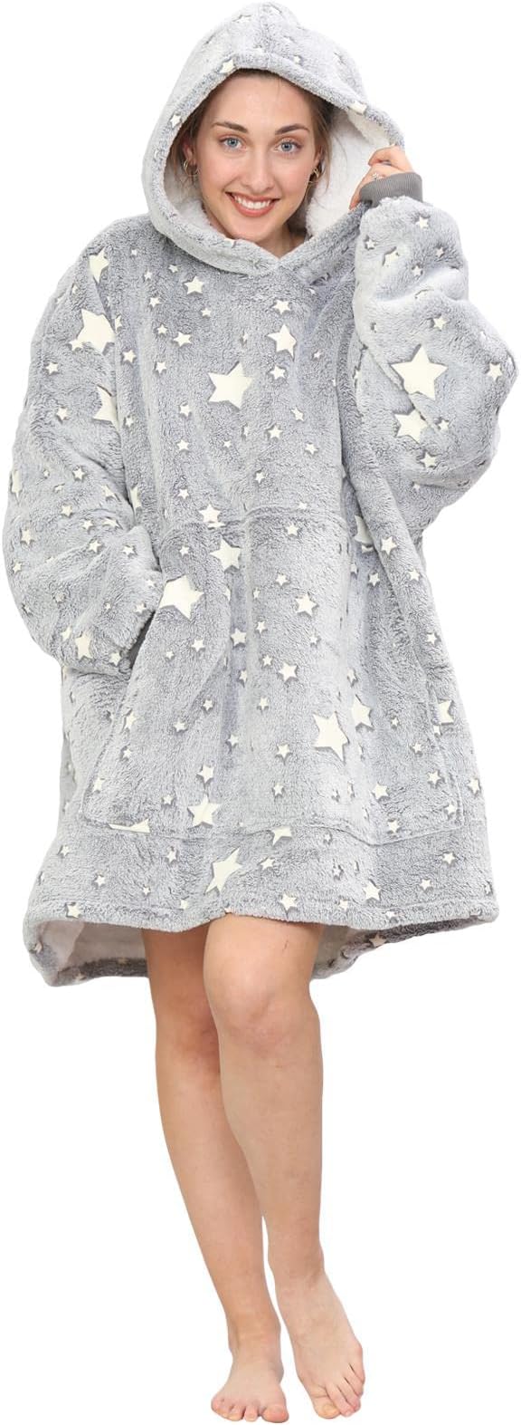 Blanket Hoodie Unisex Oversized Ladies Ultra Plush Soft Giant Sherpa Women Hooded Mens Sweatshirt