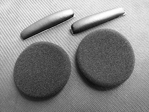 Replacement Earpads Foam Cushion+headband pad Repair Parts For Sennheiser px100 px130 PX100II px131 PC30 PX80 On-Ear headphones (Black) - Image 2