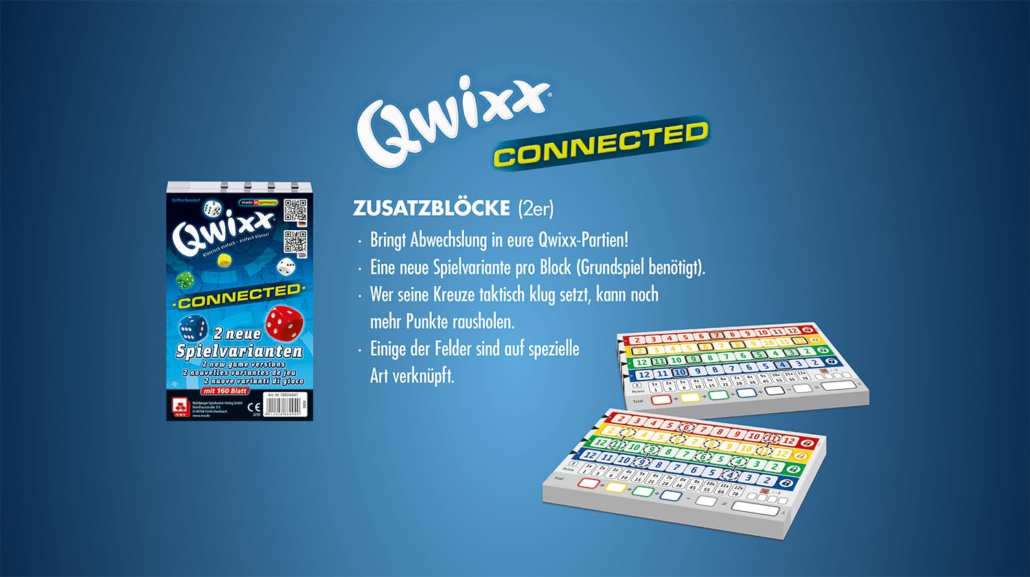 Qwixx - Connected - Zusatzblöcke