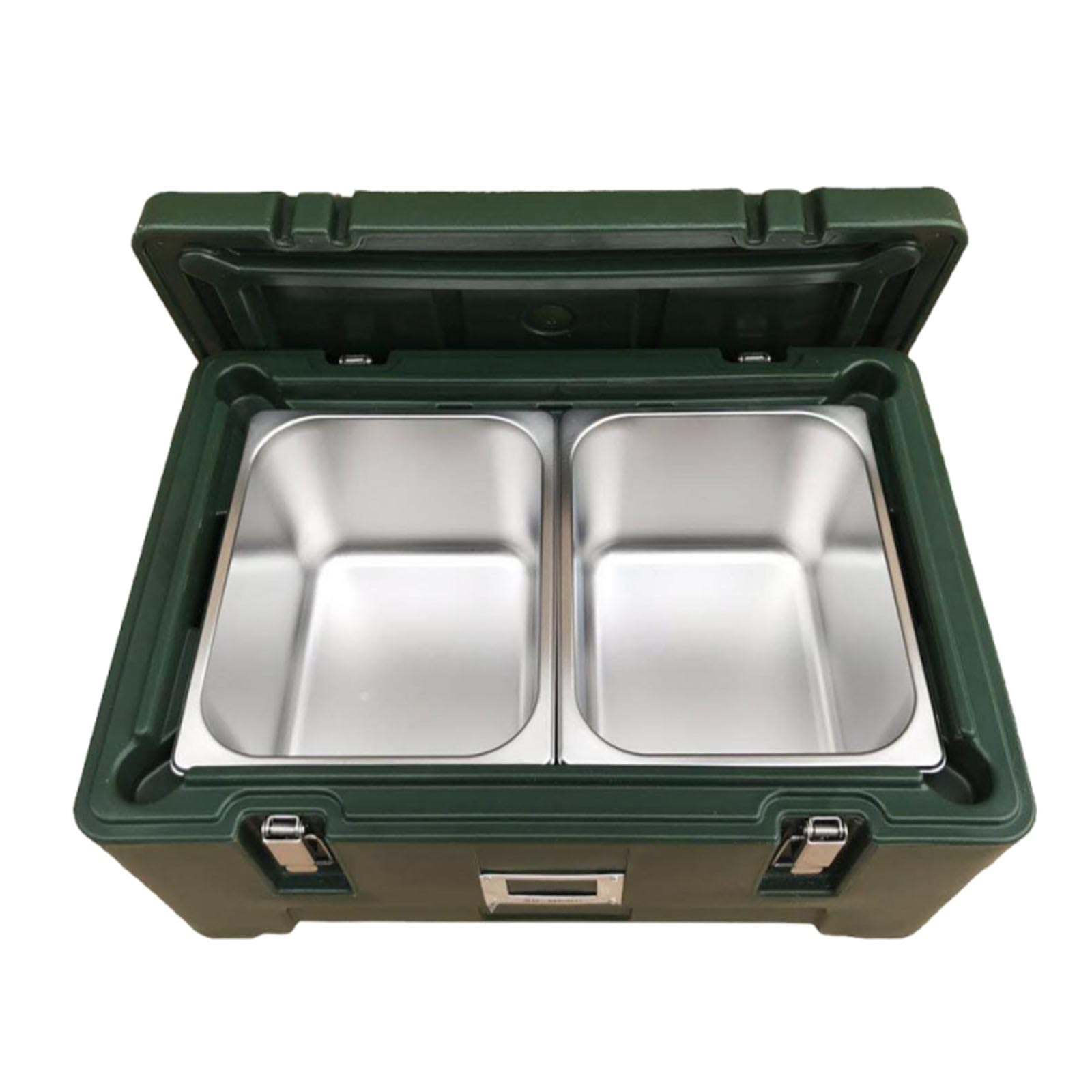 Caja Térmica Comedor Caja Térmica Para Catering, Contenedor Isotérmico Apilable, Transporte Comida Caliente Y Fría, Uso Profesional En Restauración Y Hotel(2 pans)