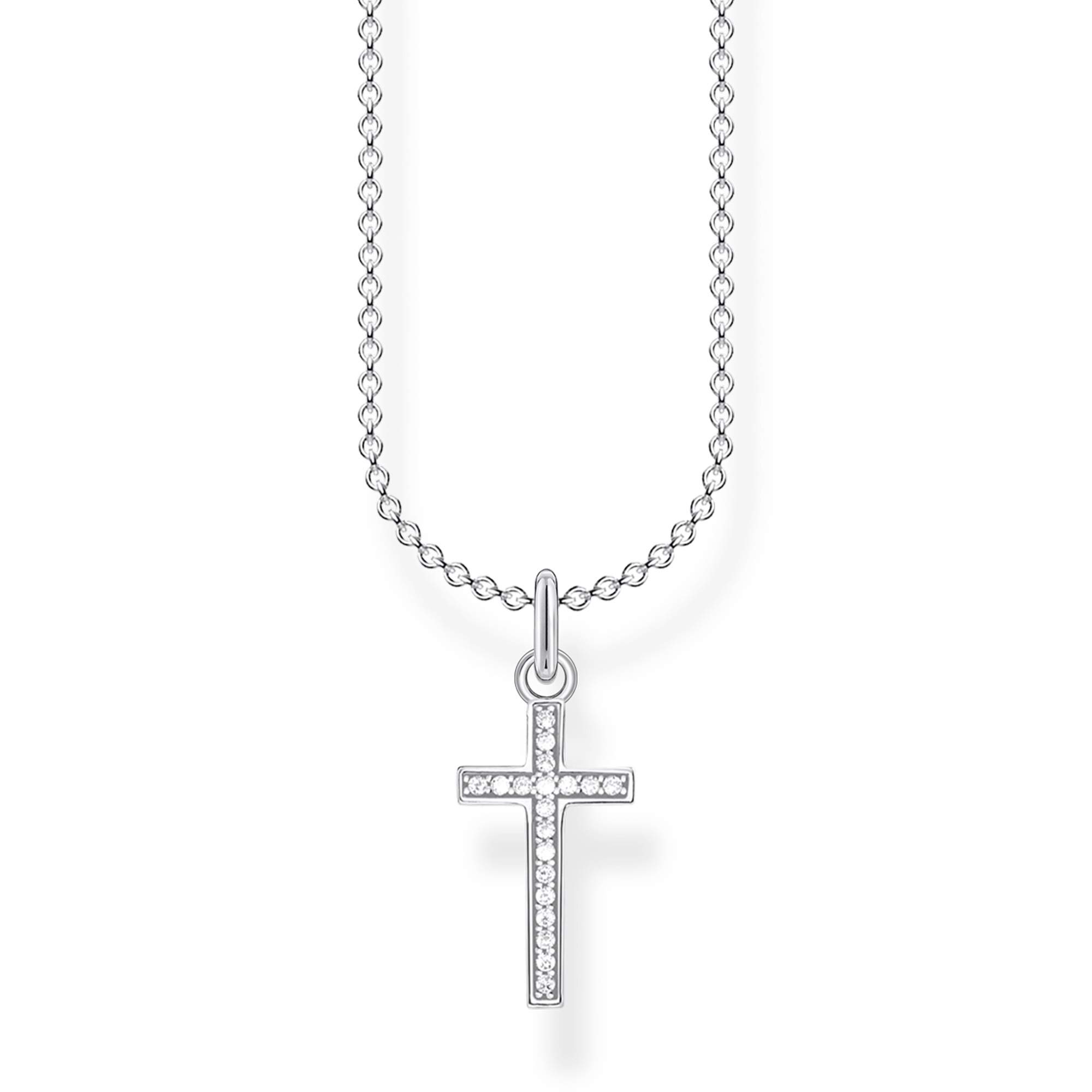 Thomas Sabo Necklace cross pavé 925 Sterling Silver
