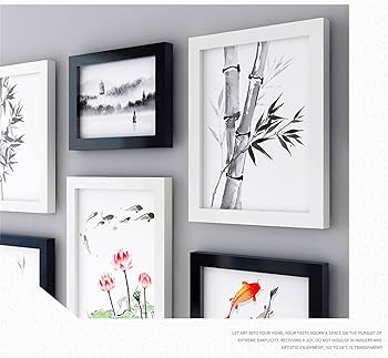 額縁　8枚セット Amazon.co.jp: フォトフレームセット8、壁に取り付けられた額縁