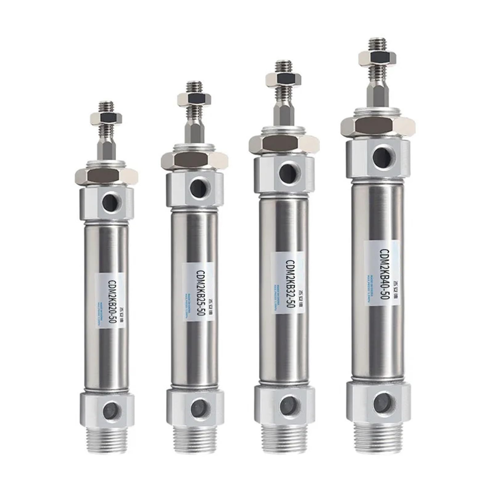 Mini Cilindro Pneumatico Esagonale Antirotazione CDM2KB Acciaio Inossidabile