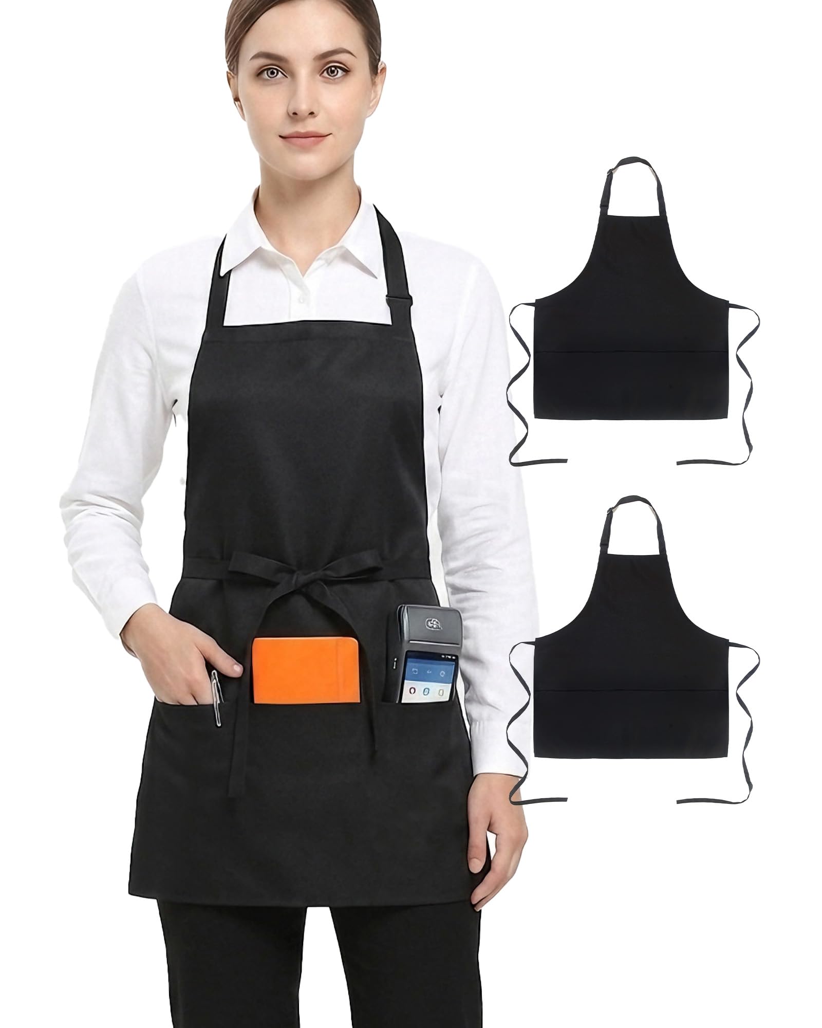 US Trademark Bib Apron for Women/Men, Cooking Kitchen Chef