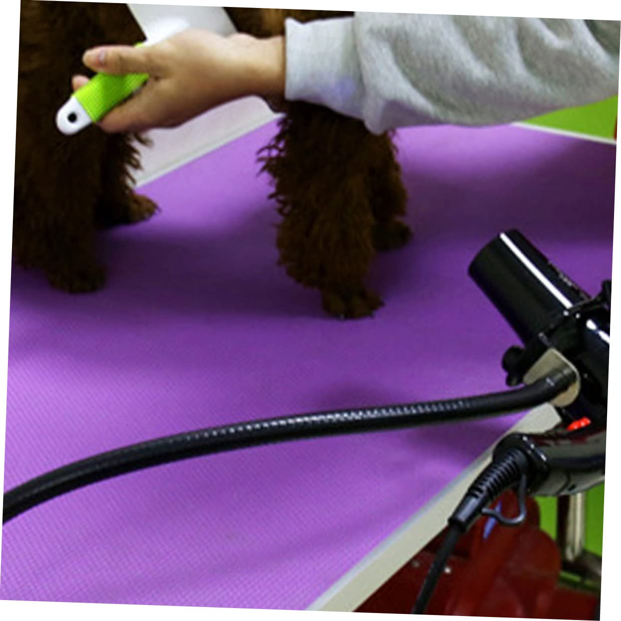 WOONEKY Supporto Per Asciugacapelli Clip Supporto Per Asciugacapelli Strumento Per Toelettatura Degli Animali Domestici Robusto e Resistente All Usura Antiruggine Regolabile in Altezza
