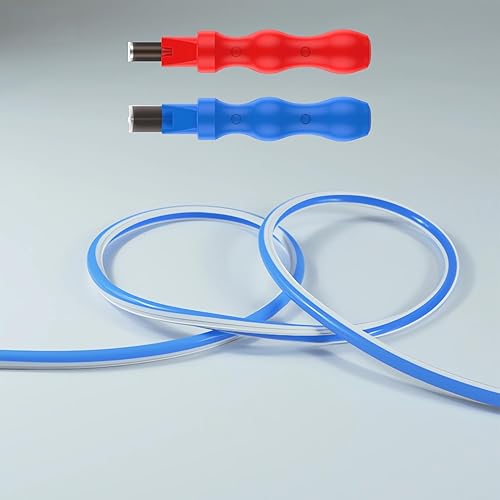 JARBIH Cubierta de tira de luz LED flexible de neón separada, 16.4 pies 0.236 in sin desgaste, cubierta de difusor de silicona flexible con 2