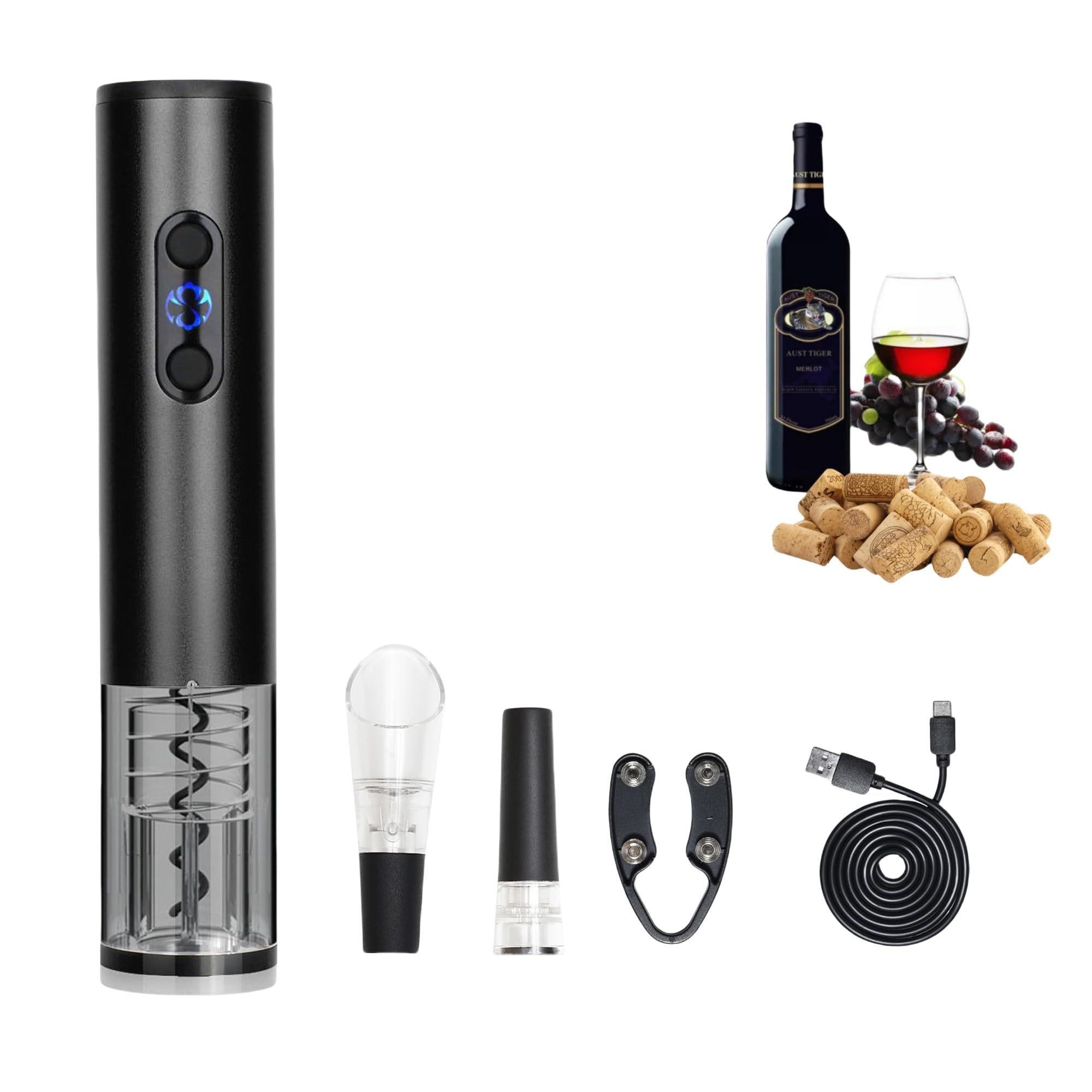 Hotool Rechargeable Electric Wine Opener Gift Set