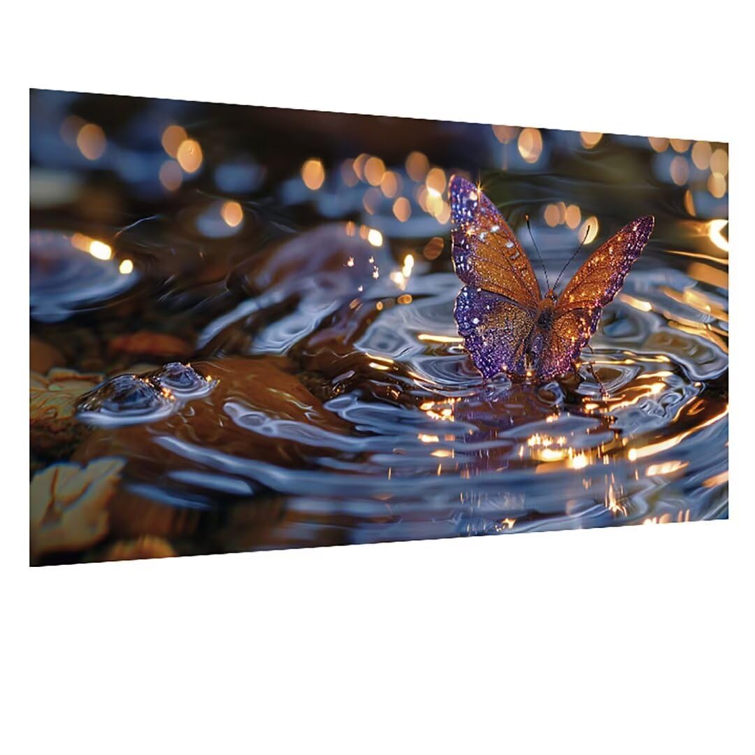 Zestawy do malowania diamentowego 5D dla dorosłych, zestawy artystyczne z motylem, wiertło kwadratowe River Dimond, DIY, zestawy mozaikowe dla dorosłych, kryształowe obrazy artystyczne, dekoracja