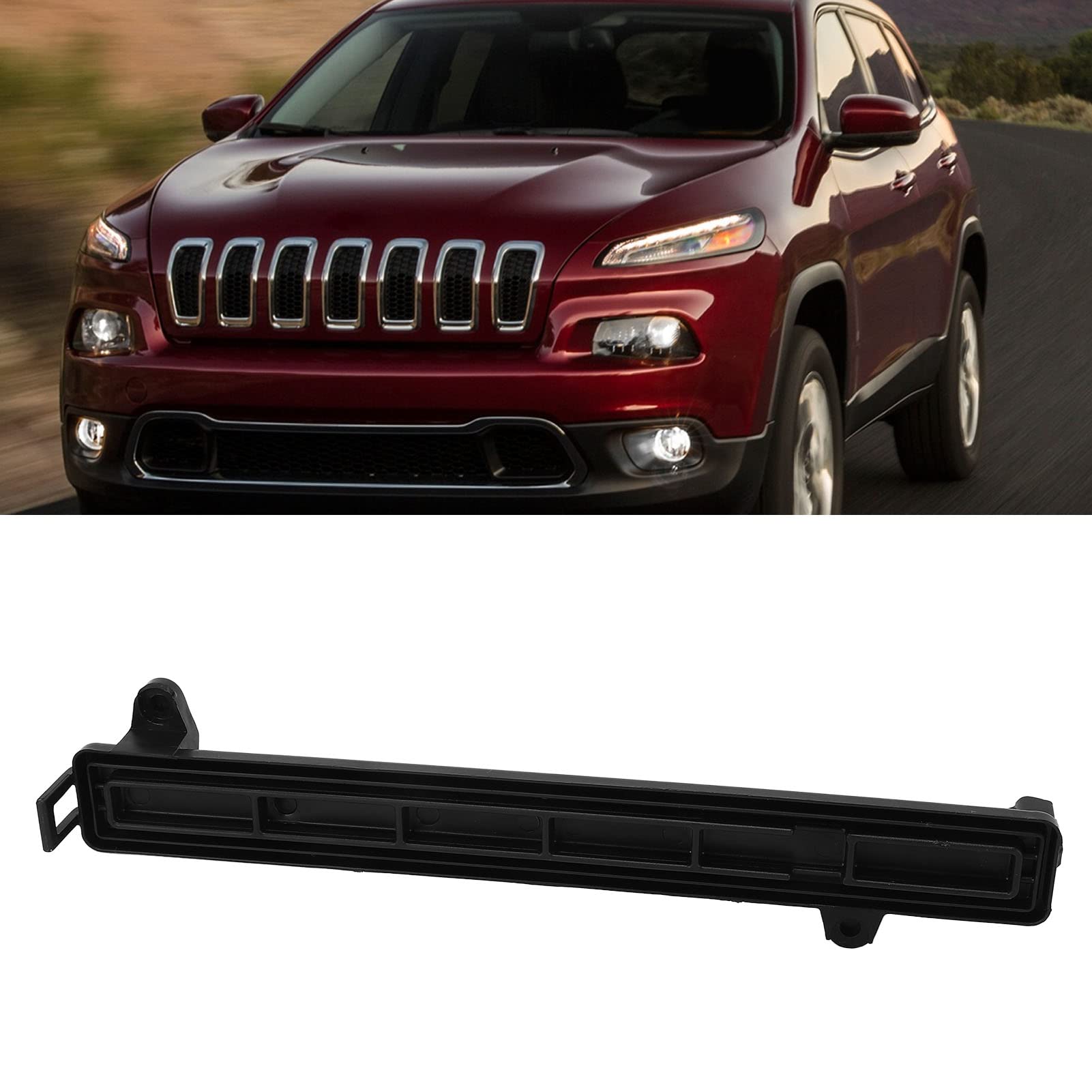 Pokrywa Filtra Powietrza Kabinowego ABS Czarny 68223045AB Zamiennik dla Cherokee 2.0L 2.4L 3.2L 2014 do 2019