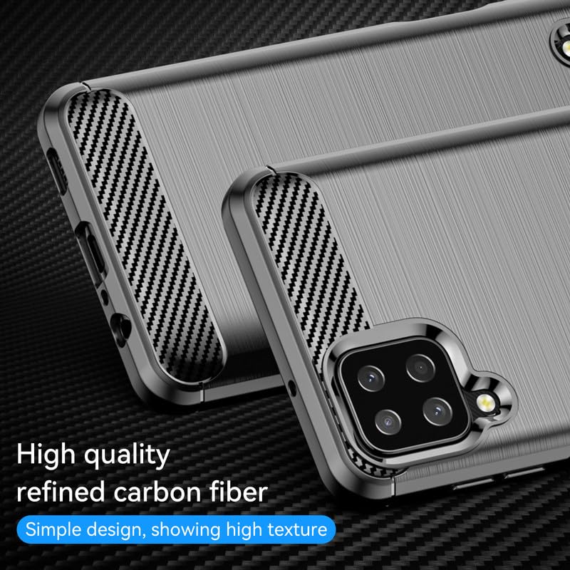 Image of Basic Case for Samsung Galaxy A12 / M12 / F12 (Carbon Fibre Black)