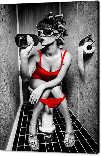 Miniatura 55 de Arte de pared de labios rojos, póster moderno y sexy impreso en lienzo decorativo moderno giclée, arte de mujer fumando, imagen de cigarro,