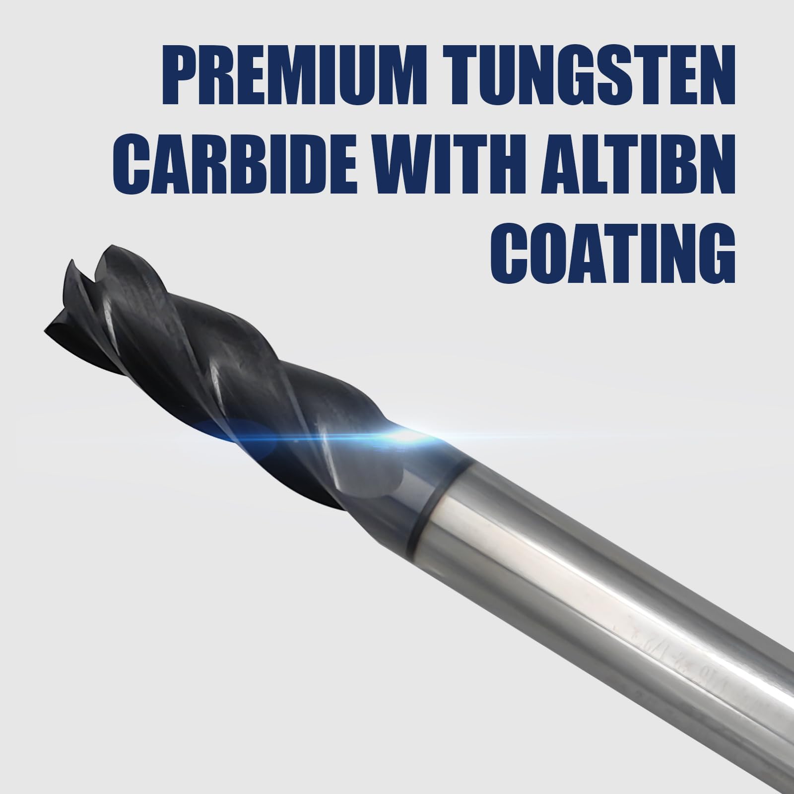 Carbide End Mills - 6 Piece Set for CNC Milling -5 Carbide End Mills - 6 Piece Set for CNC Milling -5