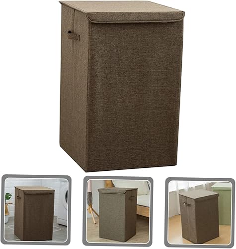 Miniatura 5 de Cestas de almacenamiento de ropa con tapa, cesta multifuncional para ropa sucia, cesta de almacenamiento de juguetes para niños, cesta de