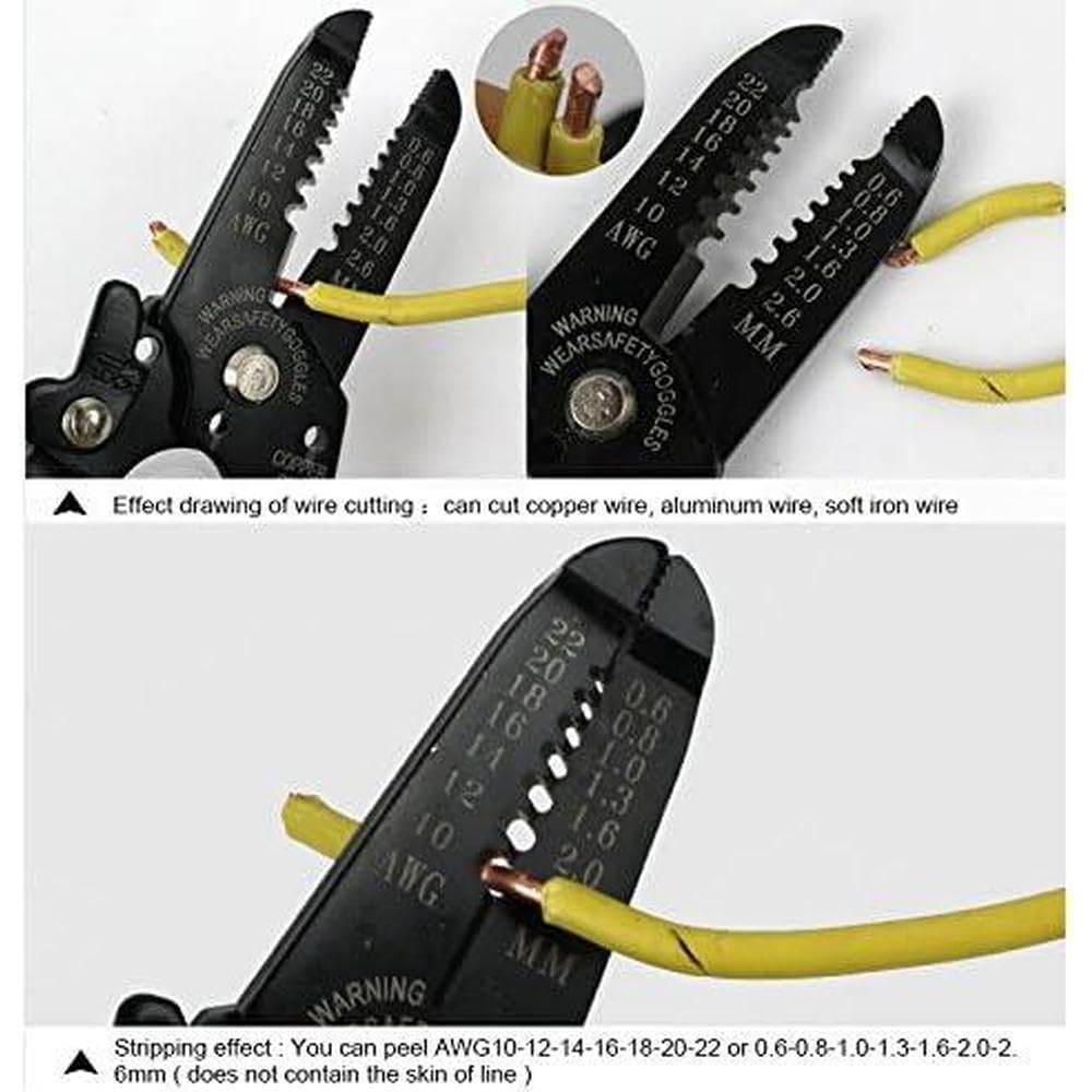 TOTMOX Professional Crimping Tool/Multi-Tool Wire Stripper Heavy Duty Multi-Purpose Electrical Wire Stripping Tool Best Tool for Professional Electrician - Image 2