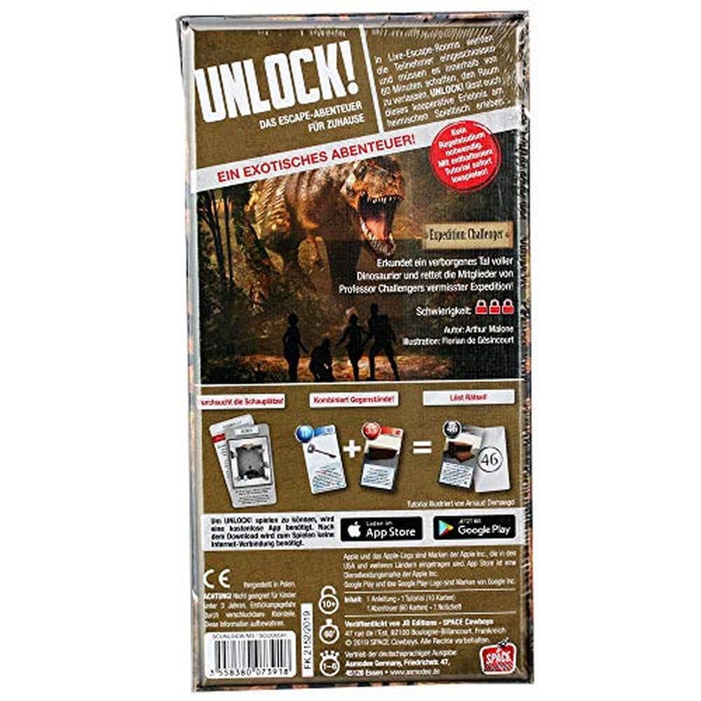 Asmodee, Unlock! – Spedizione: Challenger, Gioco di famiglia, Puzzle da 1 a 6 giocatori, Dai 10+ anni, 60+ minuti, Tedesco