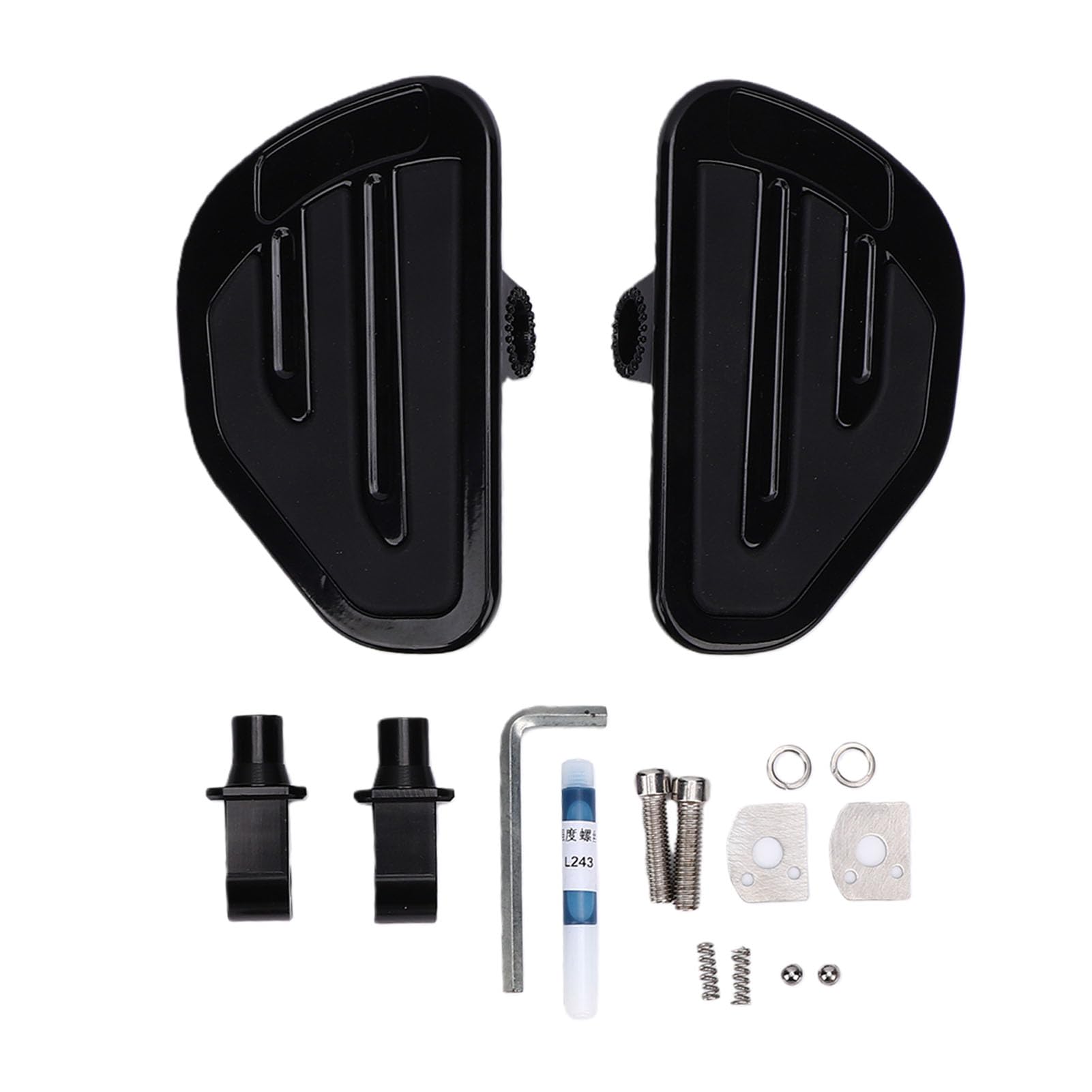 Asixxsix Pedane Moto, Poggiapiedi Passeggero Posteriore in Metallo con Ampio Pedale Antiscivolo per Indian Scouts Bobber 2015 2025 Sixty 2016 2025