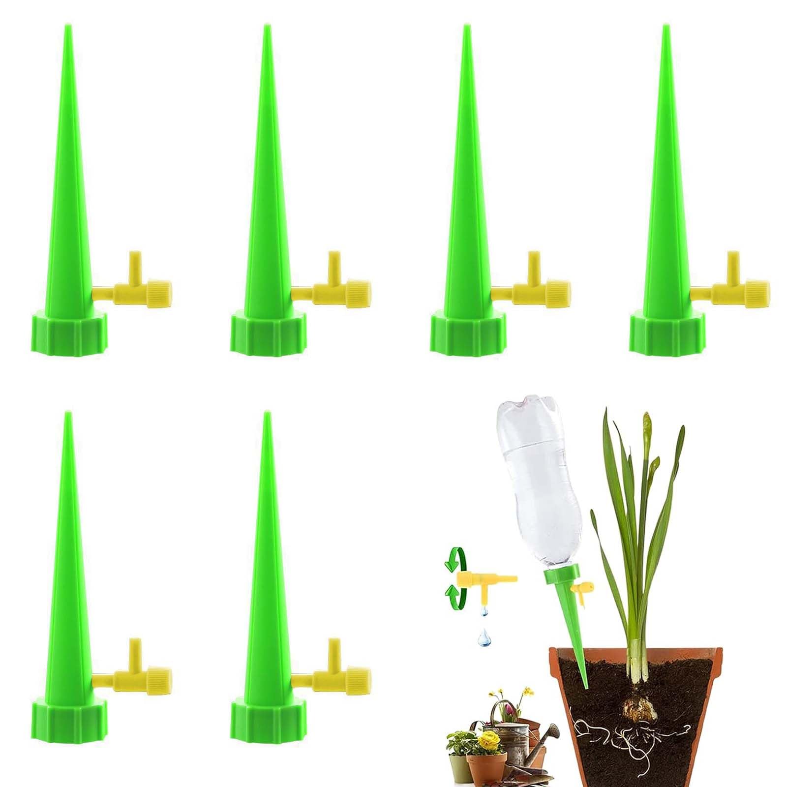 Amazon.co.jp: 自動水やり機 植物 【6個セット】 自動給水器 自動散水