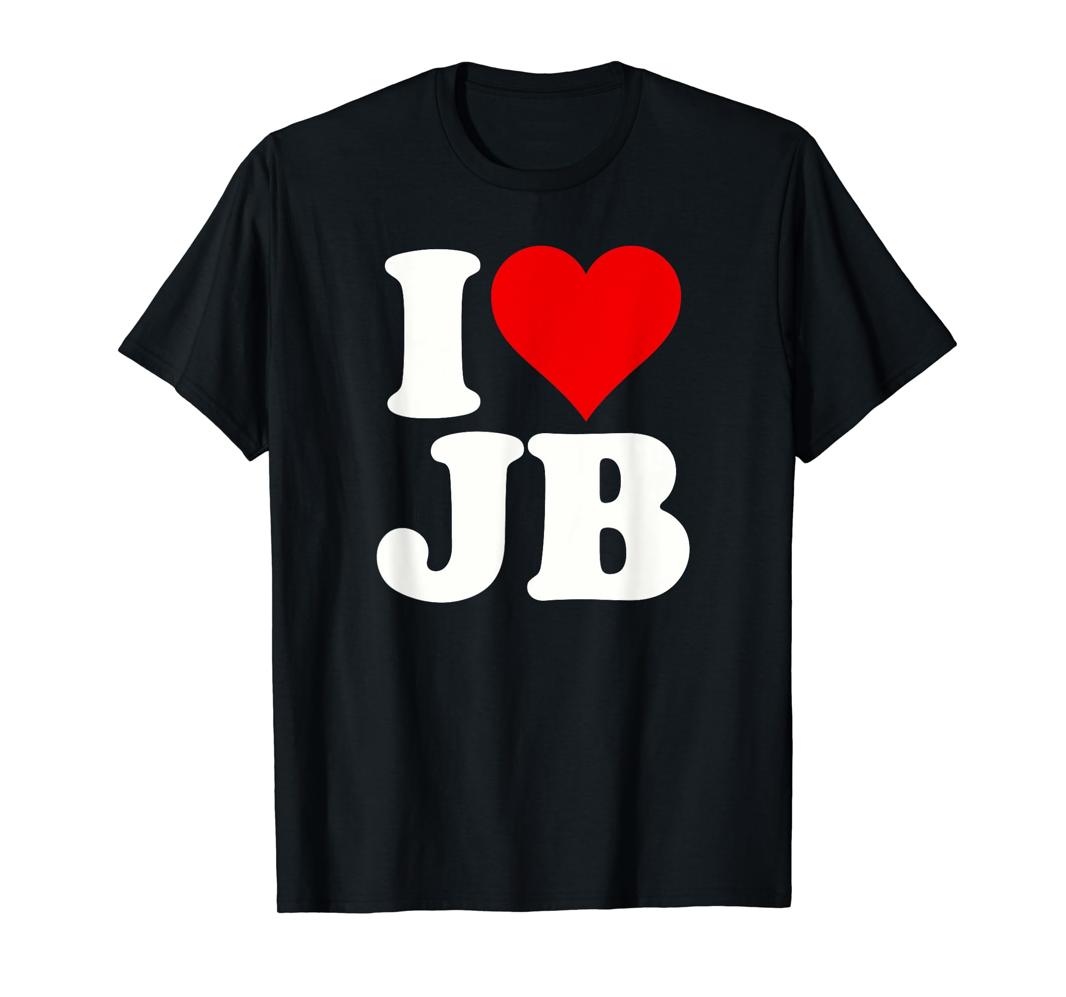 I HEART LOVE JB J BI LOVE HEART JB J B J.B. T-Shirt