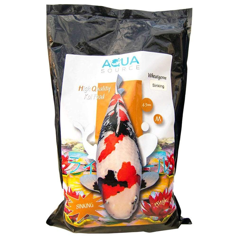 Aqua Source Wheatgerm Sinking Koi Food 10kg - Medium Pellet