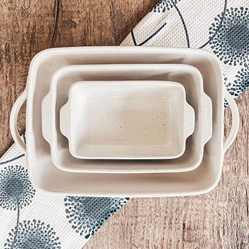 Mora 9x13in Deep Porcelain Baking Dish - Oven to Table, Freezer Safe - Thumbnail 4