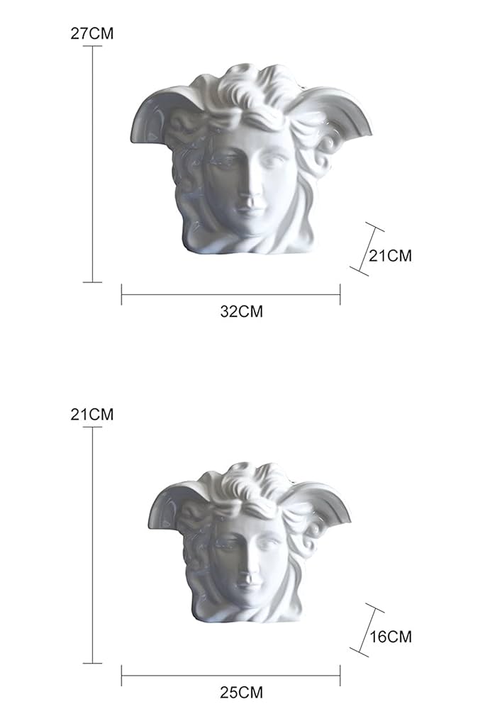 versaceメドゥーサ浮彫り陶器花瓶 メドゥーサ アンプリファイド 花瓶 18 cm マルチカラー | VERSACE JP