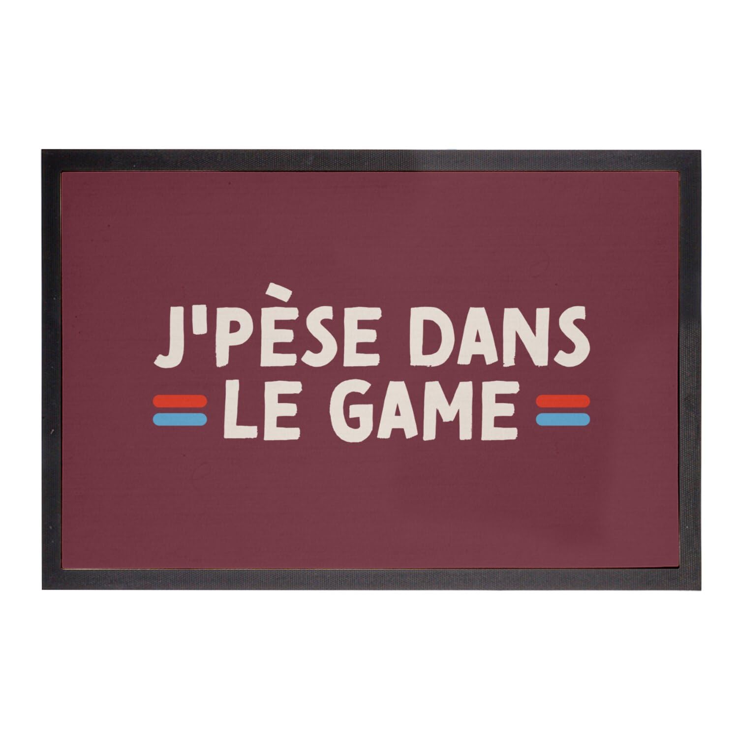 Paillasson humour rap rouge tapis entrée jeux-vidéo 60x40cm original décoration geek